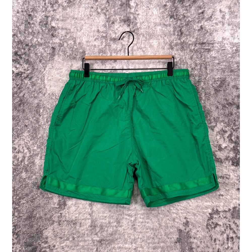 Adsum Shorts Large Mens Green Nylon Lined Drawstring
